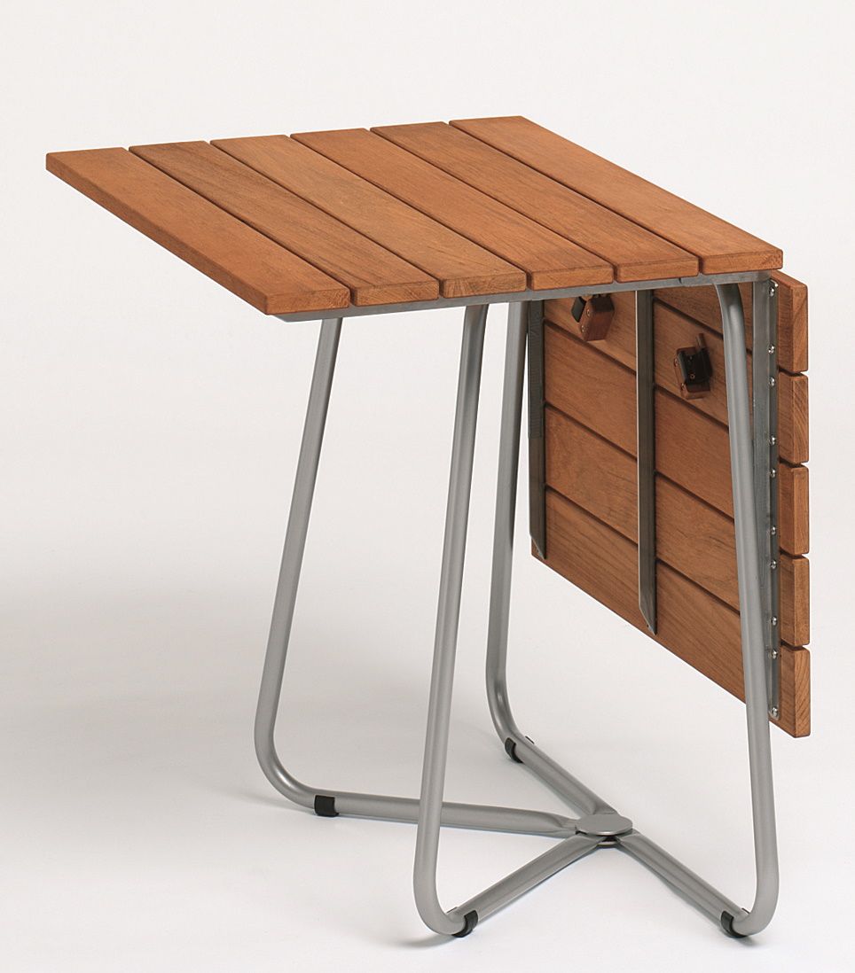 Balcony Klapptisch Edelstahlgestell Teak Weishäupl