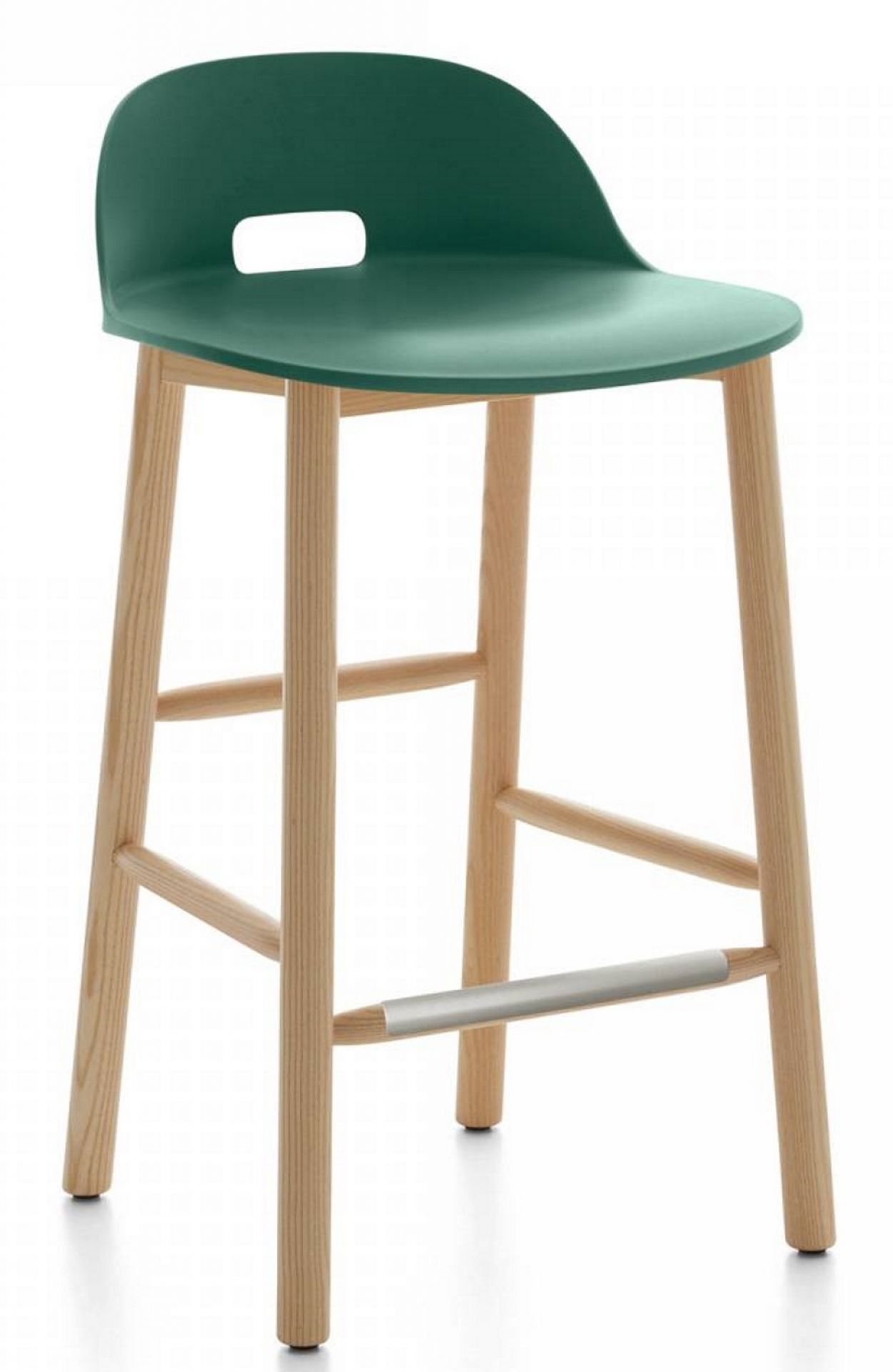 Alfi Barhocker niedriger Rücken Emeco-grün