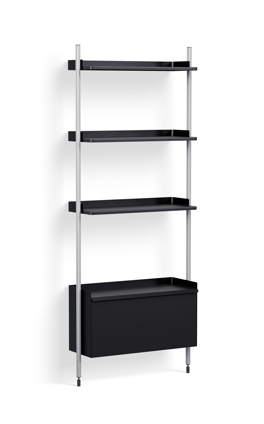 Pier System 131 1 Column Regal Hay Schwarz-Aluminium