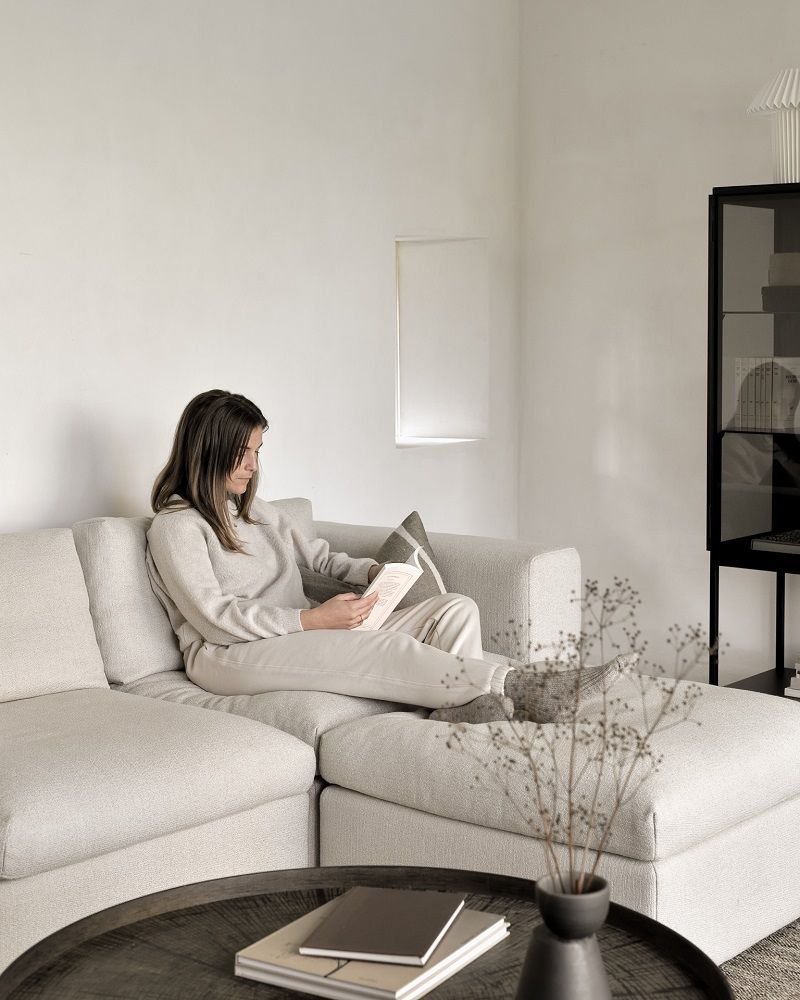 Rückenkissen für Mellow Sofa - Off White Eco Stoff Ethnicraft
