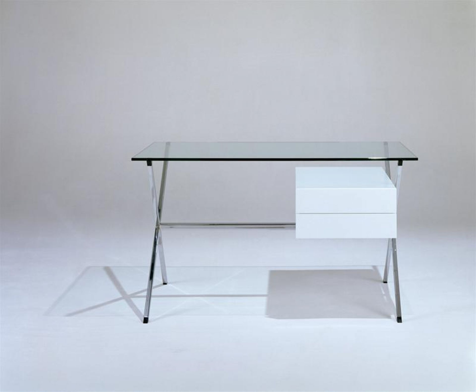 Franco Albini Schreibtisch Eiche schwarz gebeizt Knoll International Quick Ship