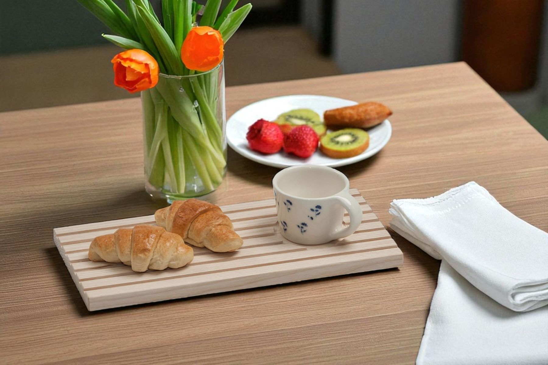 Servierbrett Drinks & Dips Side by Side