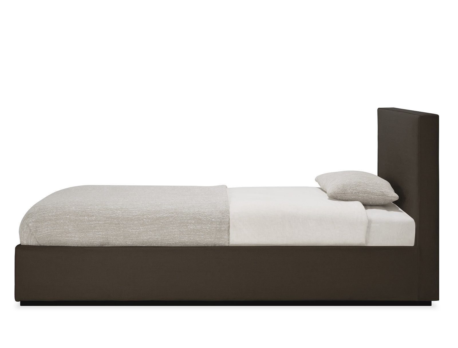 Revive Bett abnehmbarer Bezug B 98 x T 214 cm Ethnicraft Grey Leinen