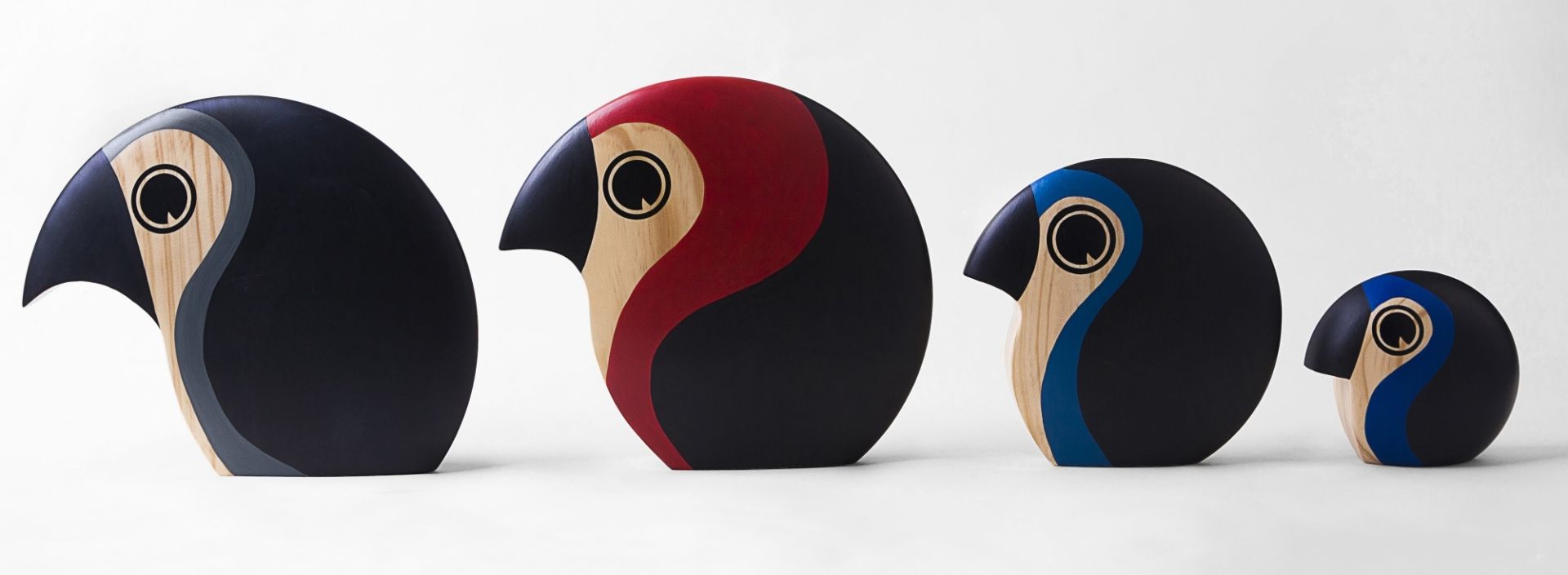 Discus 1 Small Vogel Holzfigur Architectmade EINZELSTÜCK