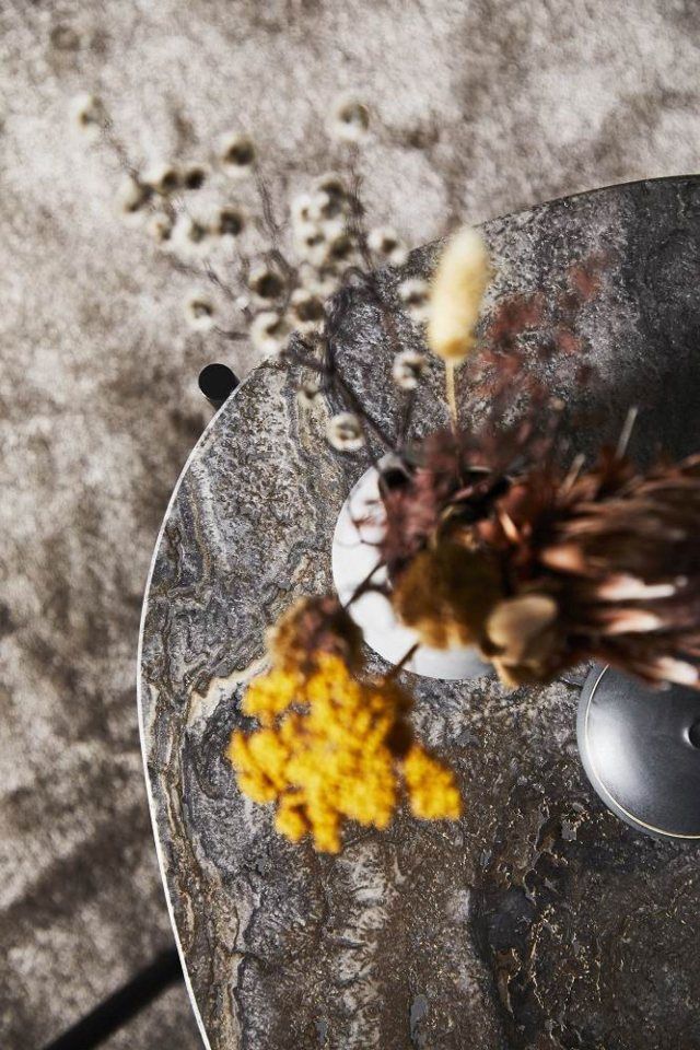 La Terra Ocassional table Couchtisch GROß GRAU MELANGE Woud EINZELSTÜCK