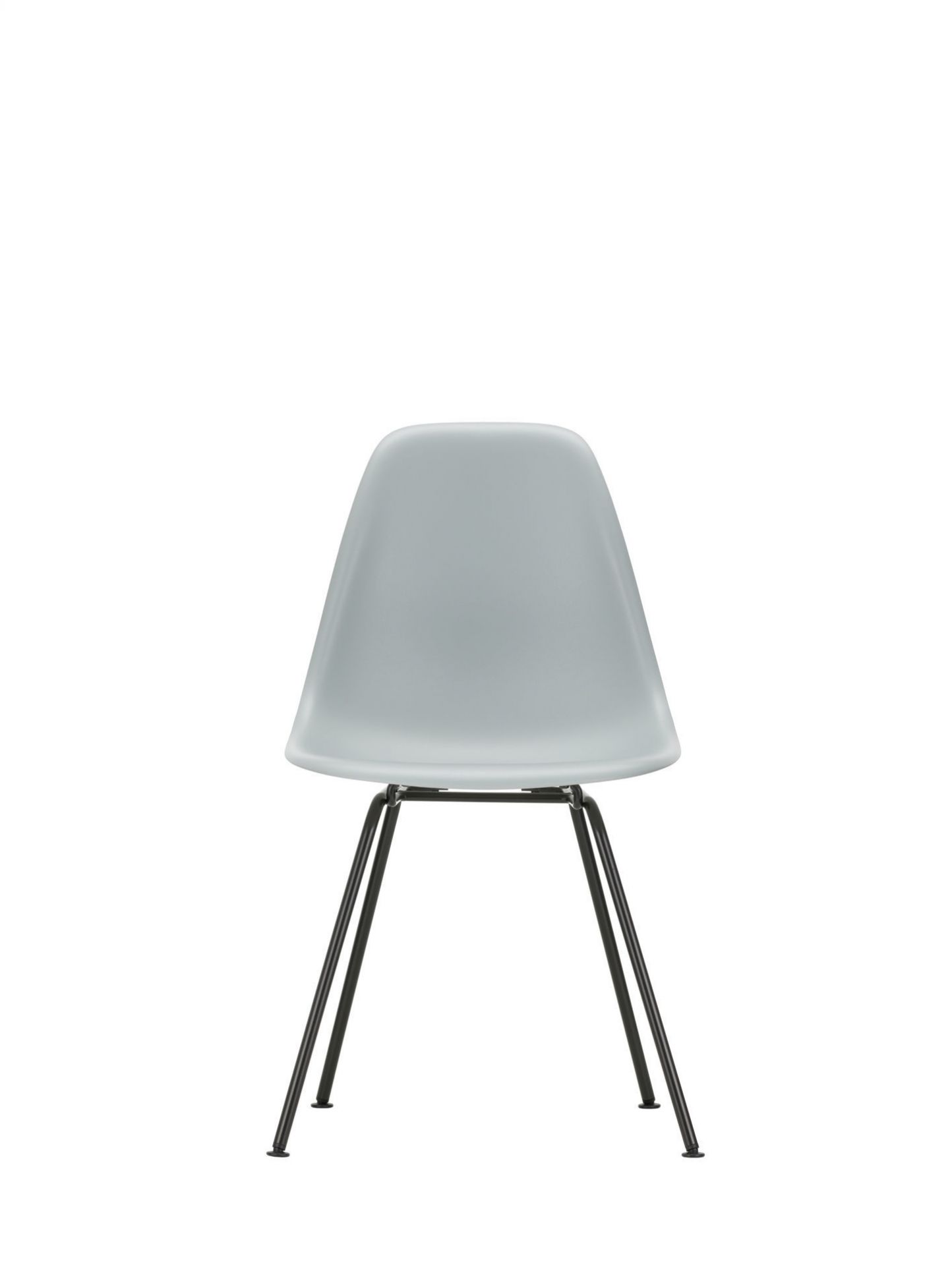 Eames Plastic Side Chair DSX Stuhl Vitra Chrom - Tiefschwarz