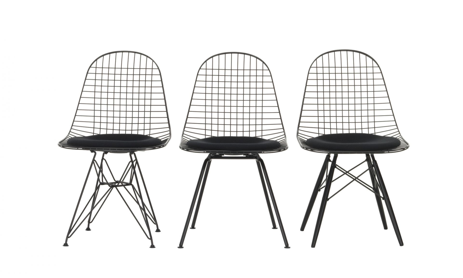 DKW-5 Wire Chair Stuhl mit Sitzkissen Vitra