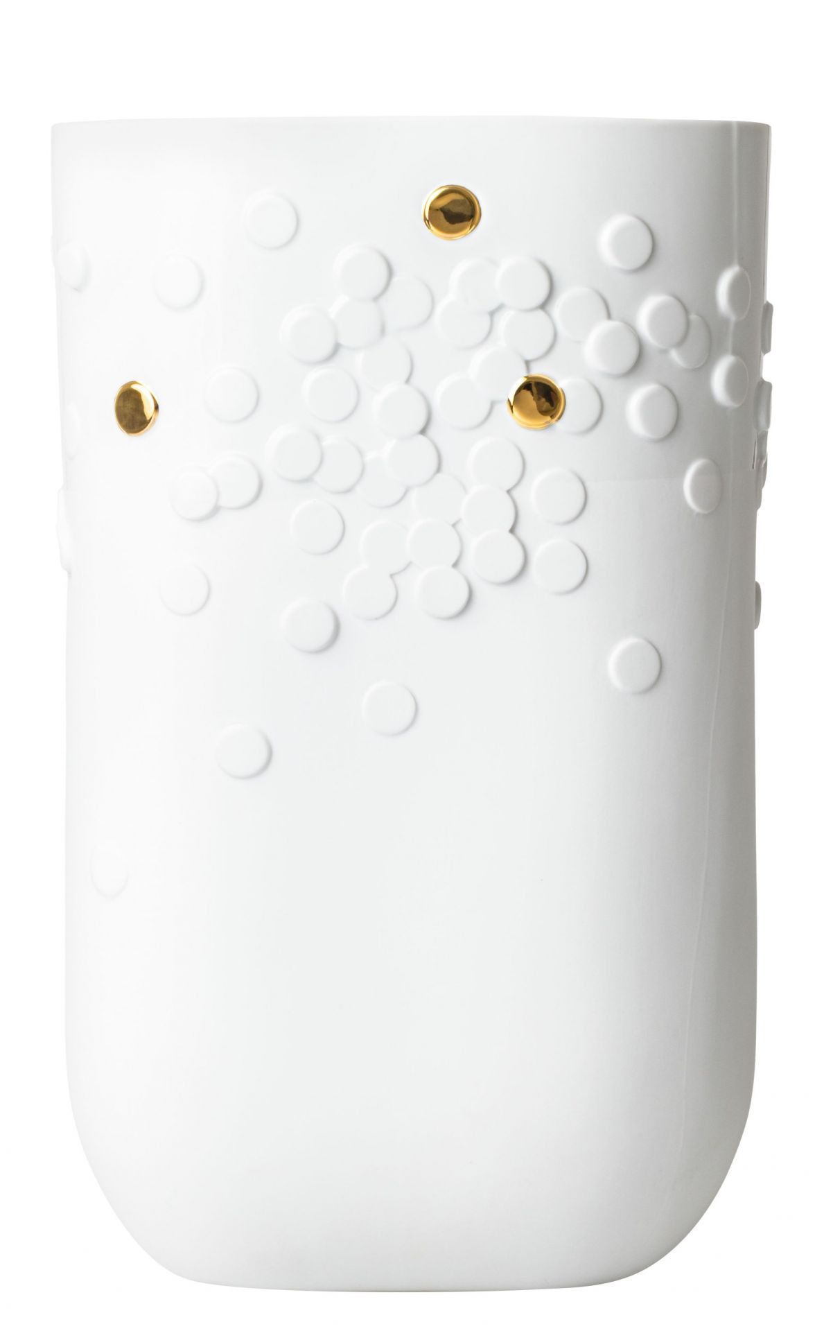 Goldener Punkt Vase Bodenvase Räder 