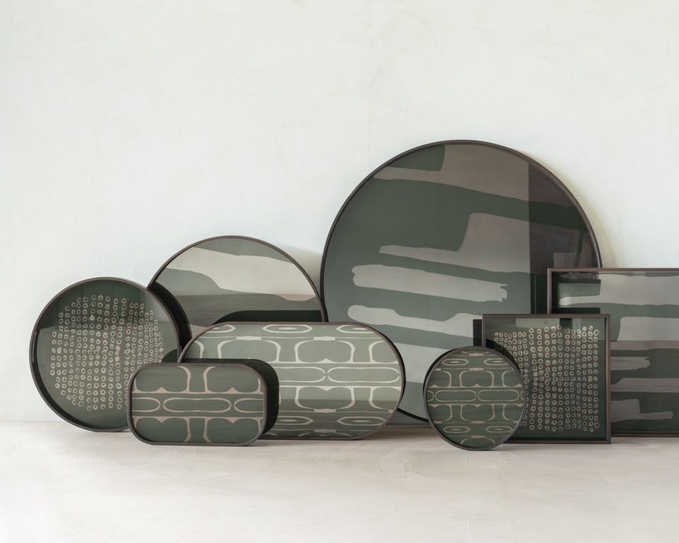 Second Nature Trays Tablett Quadrat Ethnicraft