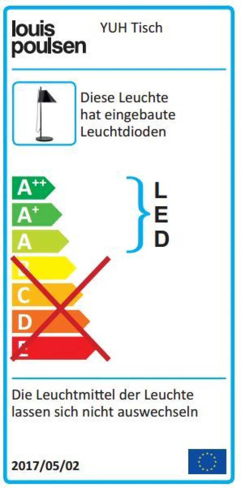 Yuh LED Tischleuchte WEISS Louis Poulsen EINZELSTÜCK