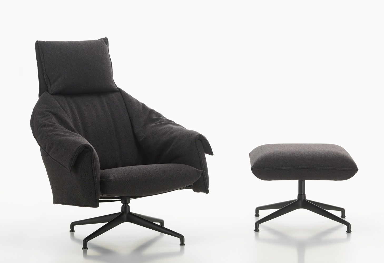 Bascule Highback Sessel mit Ottoman Vitra