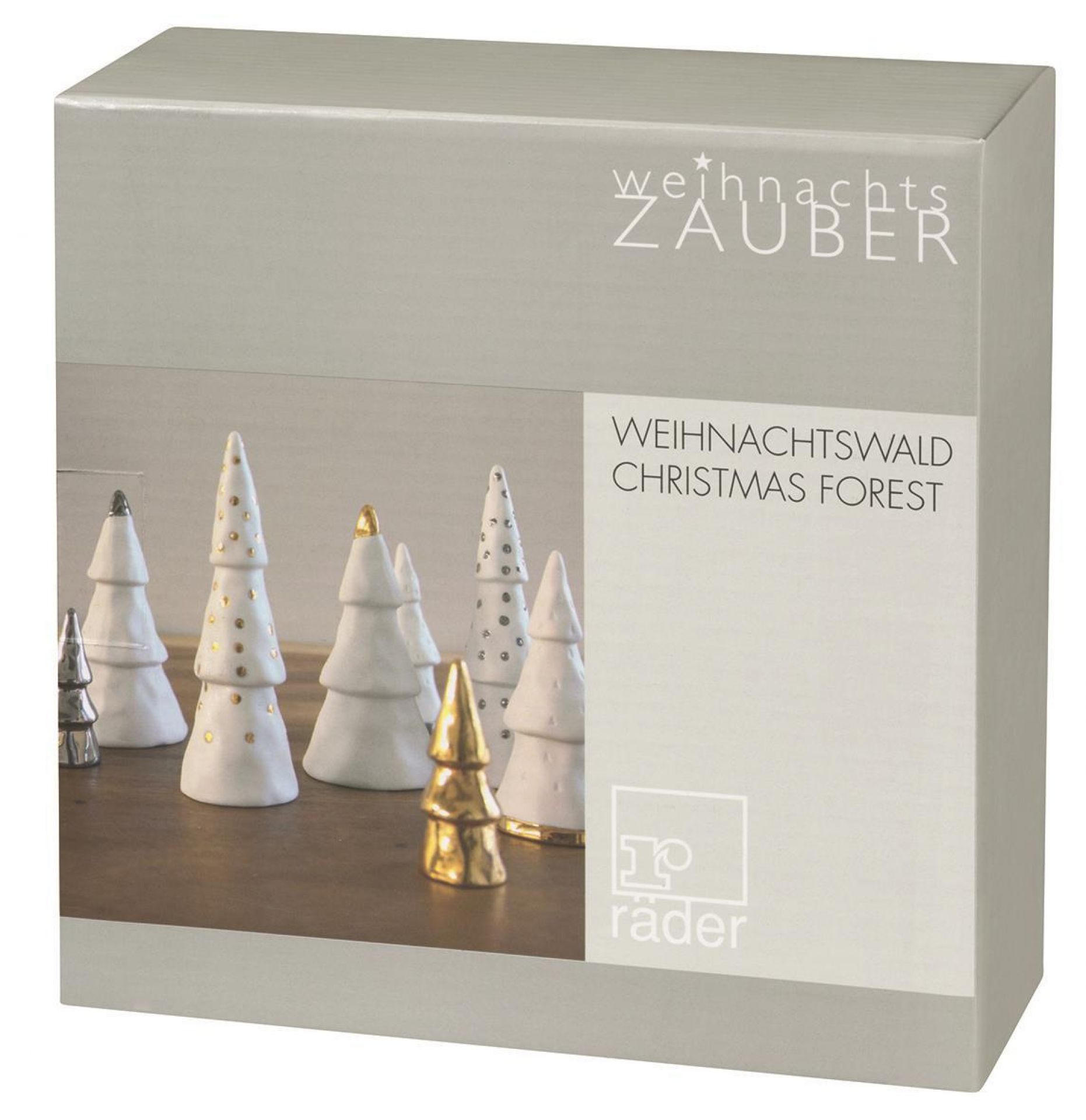 Winterzeit Weihnachtswald Set silber Räder