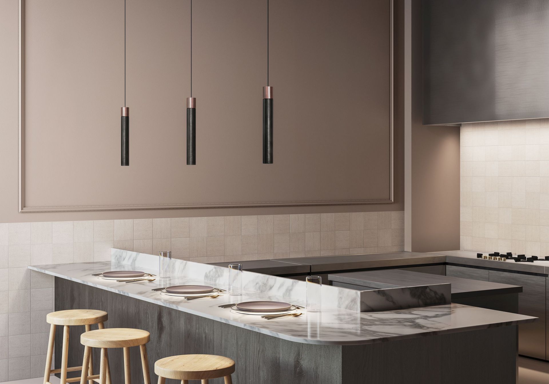 Minimal Pendelleuchte Kdln