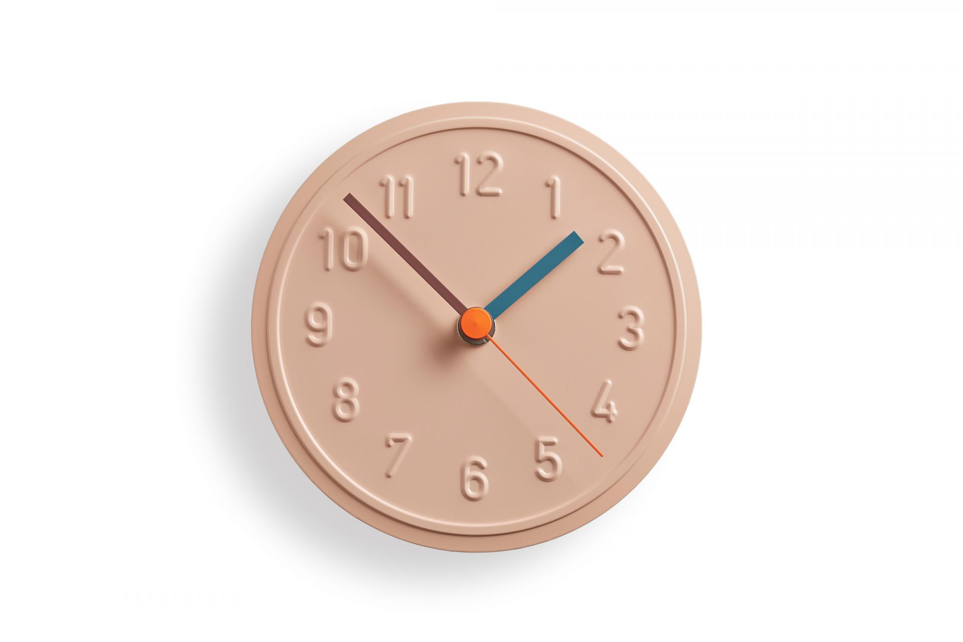 Alu Alu Wanduhr Pfirsich Pastell Richard Lampert