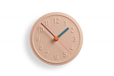 Alu Alu Wanduhr Pfirsich Pastell Richard Lampert