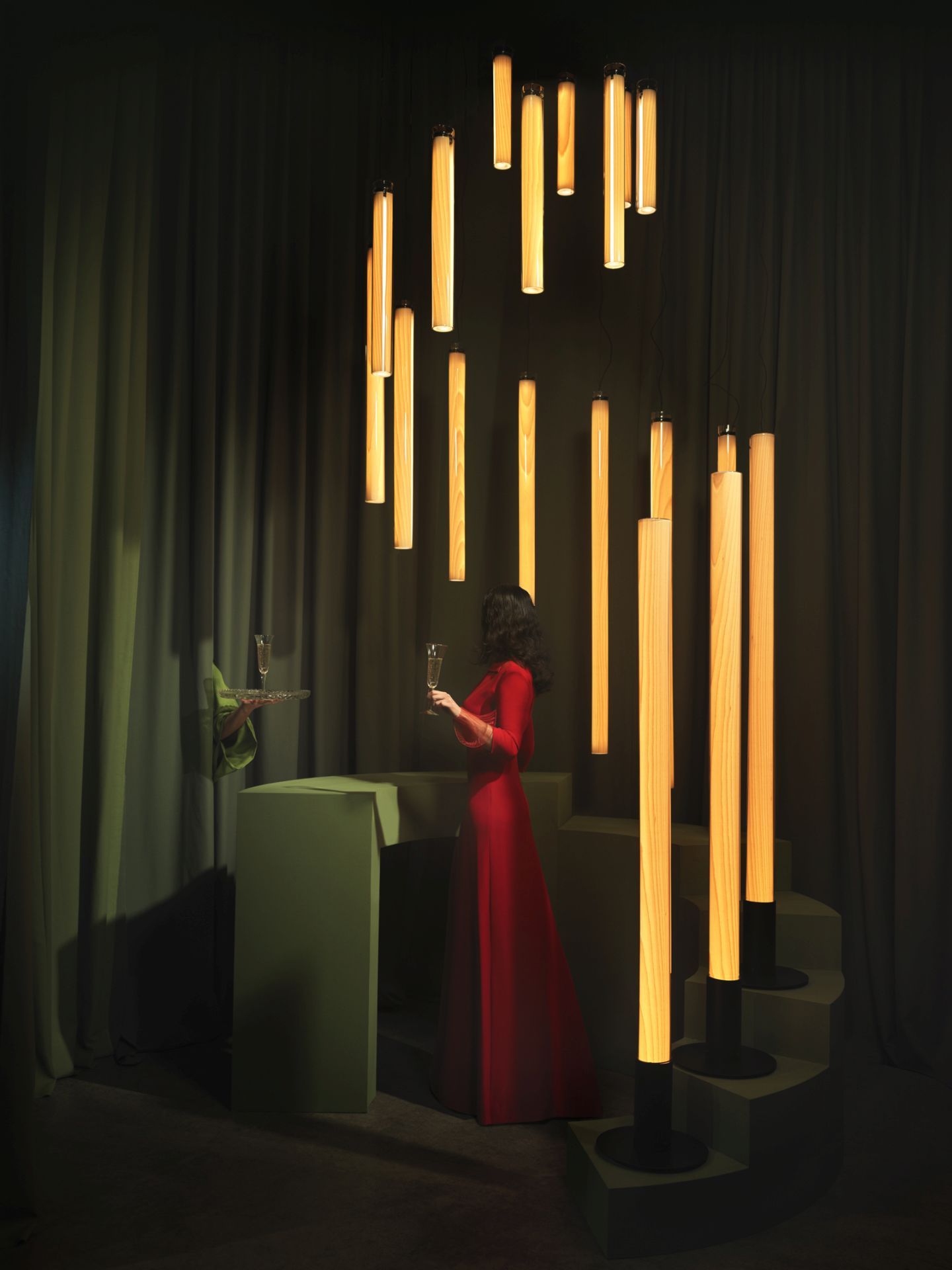 Estela Stehleuchte Buche LZF Lamps