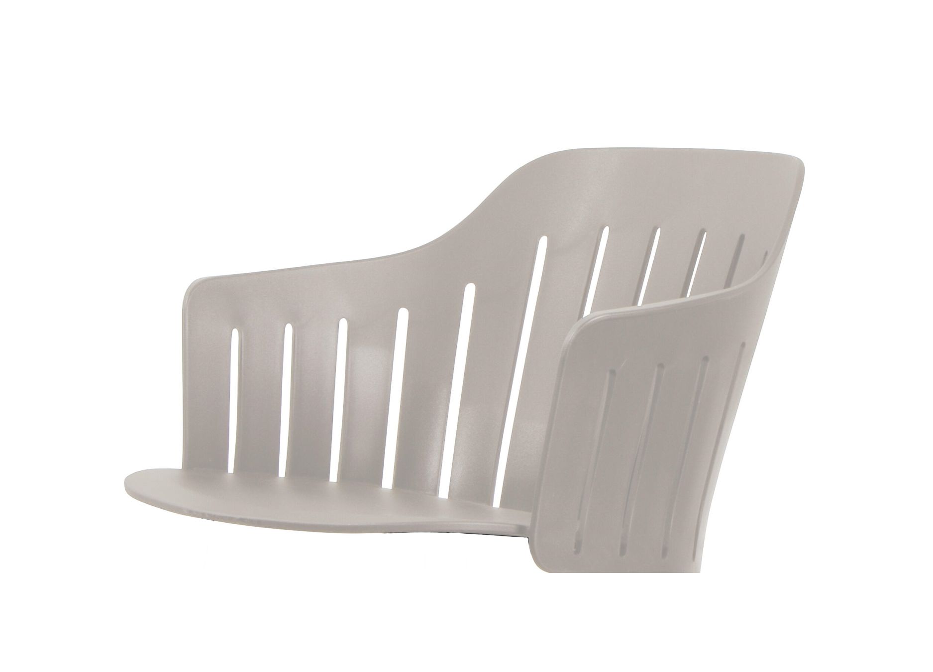 Choice Outdoor Stuhl Stahlgestell 4 Beine Taupe Cane-Line 