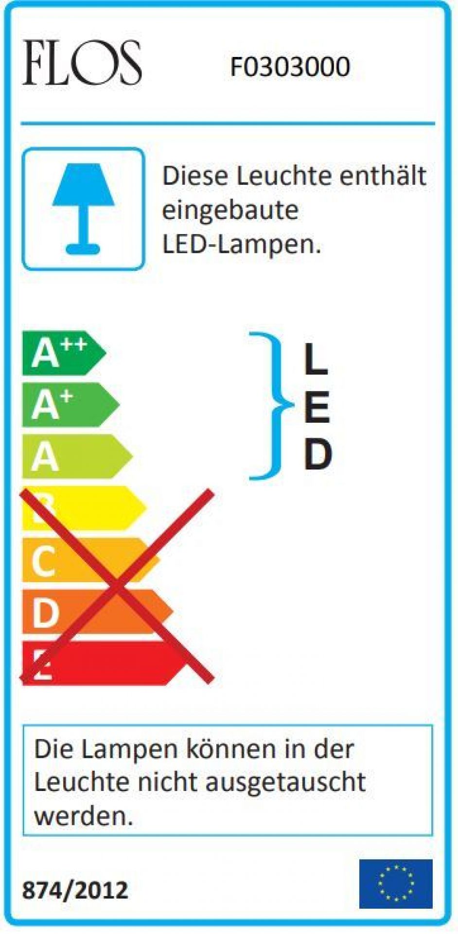 Arco LED Stehleuchte Flos EINZELSTÜCK