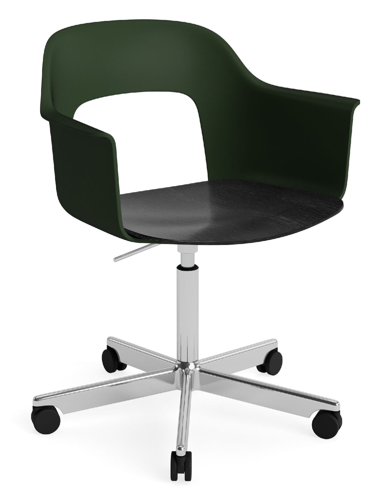 Layout Armchair 242 Armlehnstuhl 4-Sternfuß Gasfeder mit Drehfunktion Hay