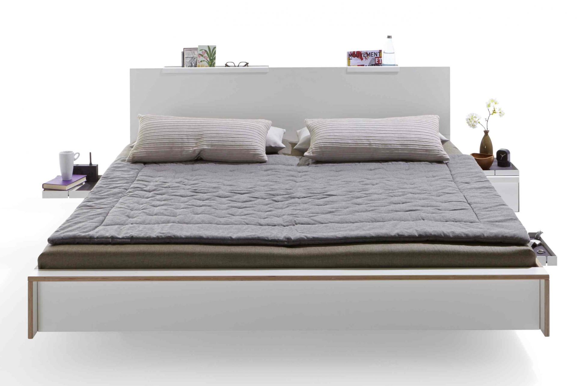 Kopfteil für Flai Doppelbett Anthrazit Müller Möbelwerkstätten
