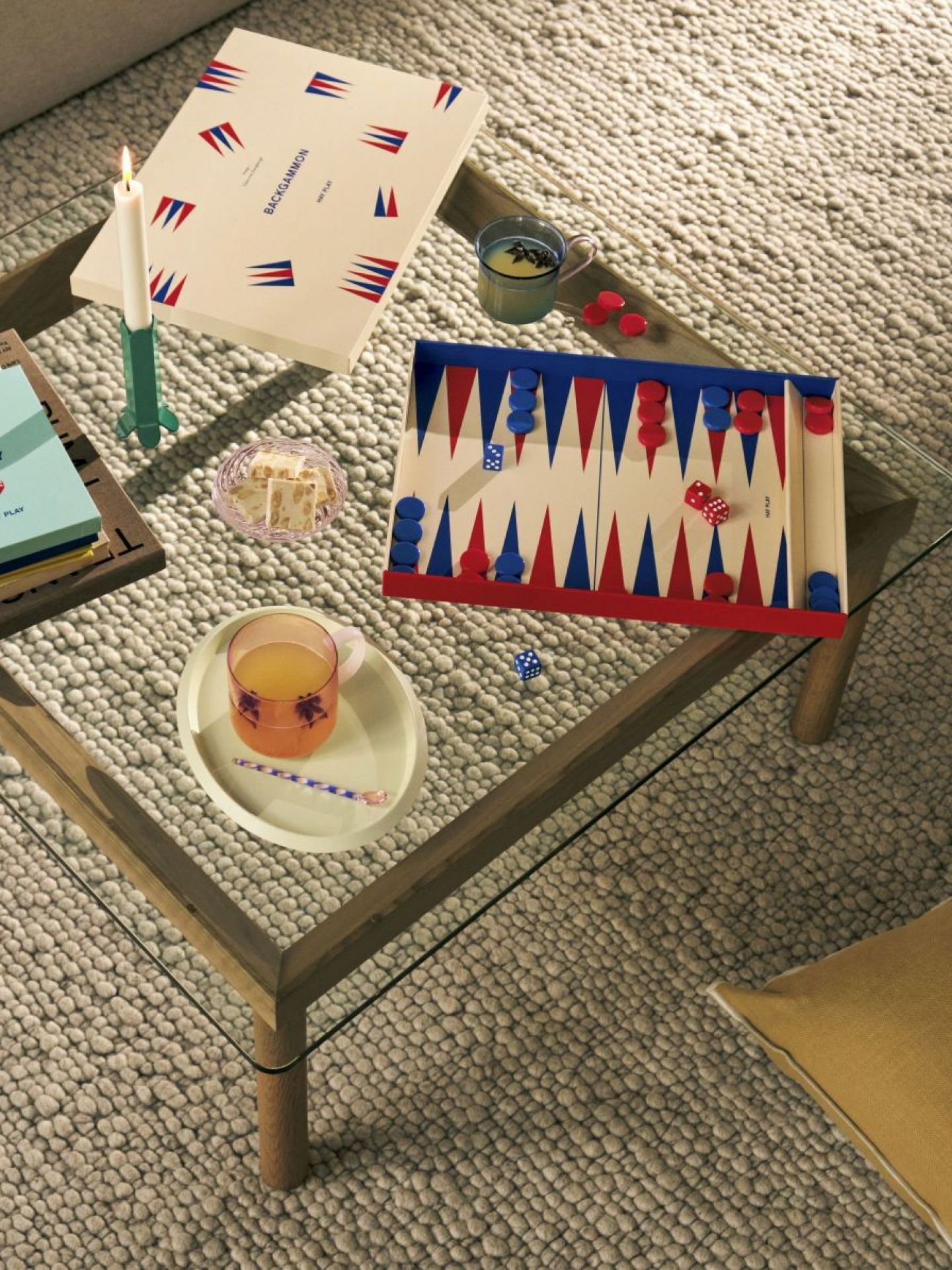 Play Backgammon Off-white Hay EINZELSTÜCK