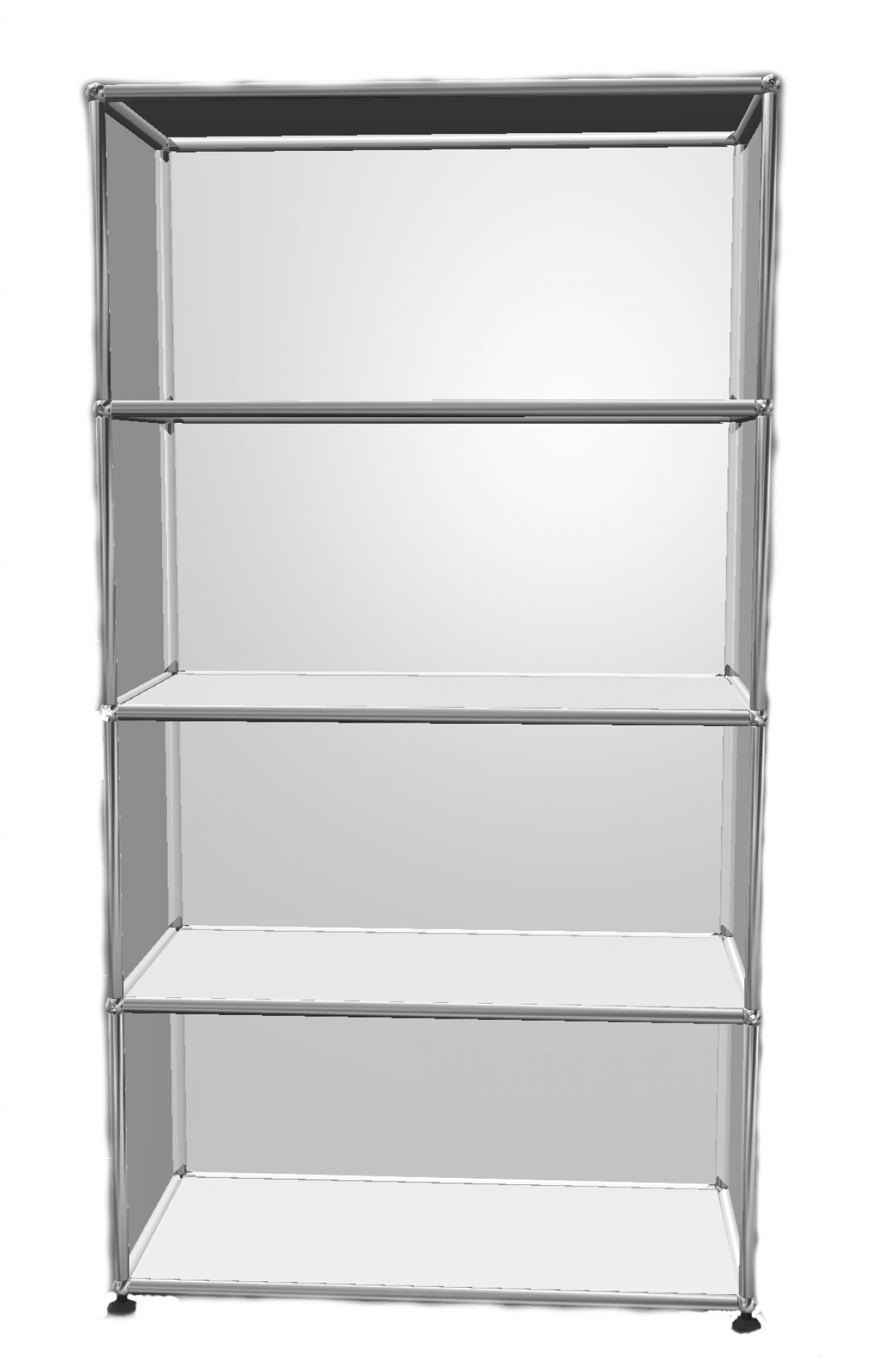 USM Haller Regal Offen H 144 cm Reinweiß - FAST DELIVERY