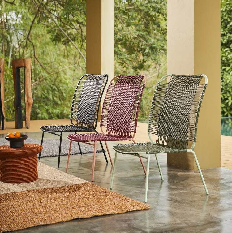 Cielo Lounge Chair High Lounge Stuhl hoch Outdoor ames