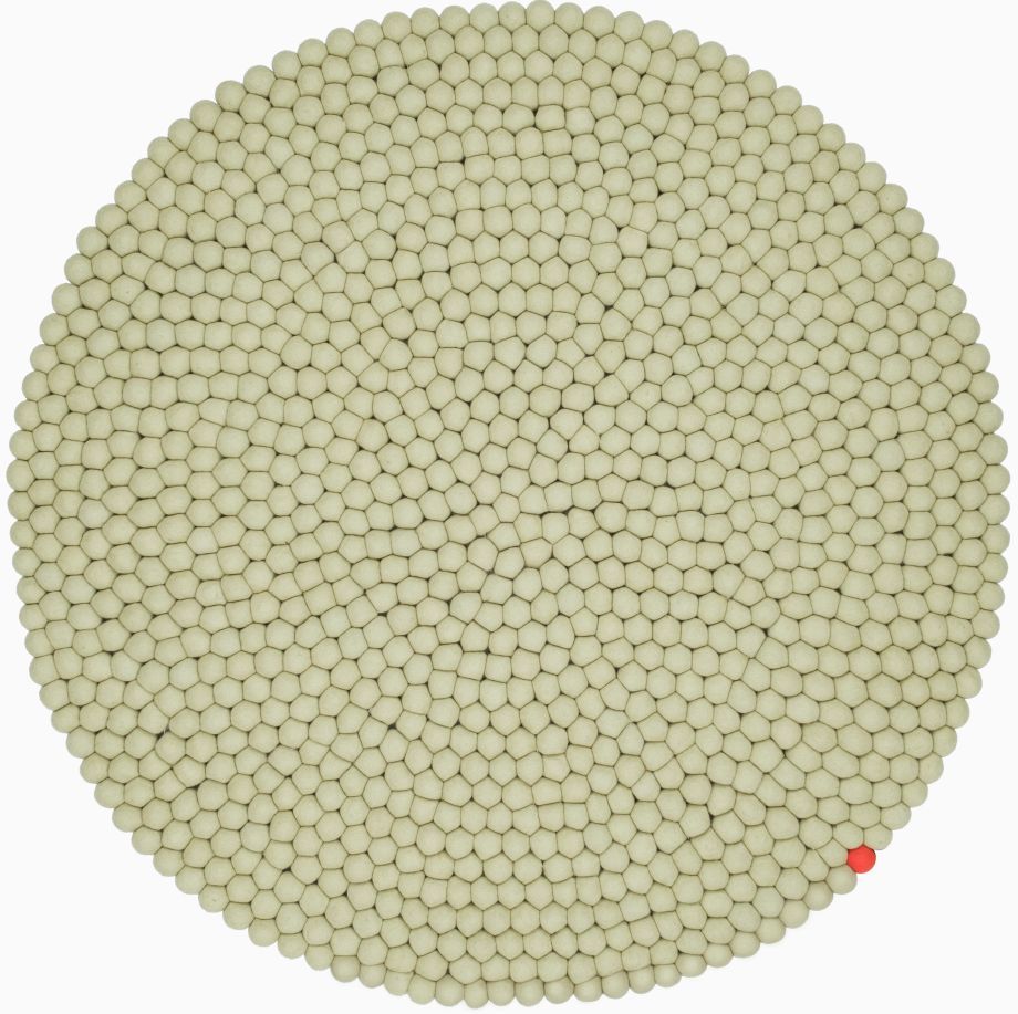 Big One Rund Filzteppich Ø 300 cm myfelt Grünbeige