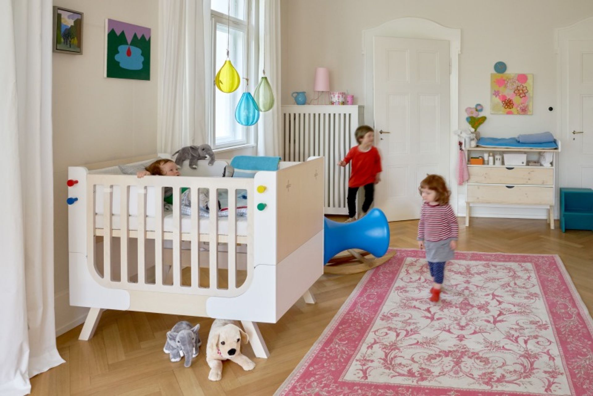 Nesteinsatz Weiß für Famille Garage Babybett / Kinderbett Richard Lampert 