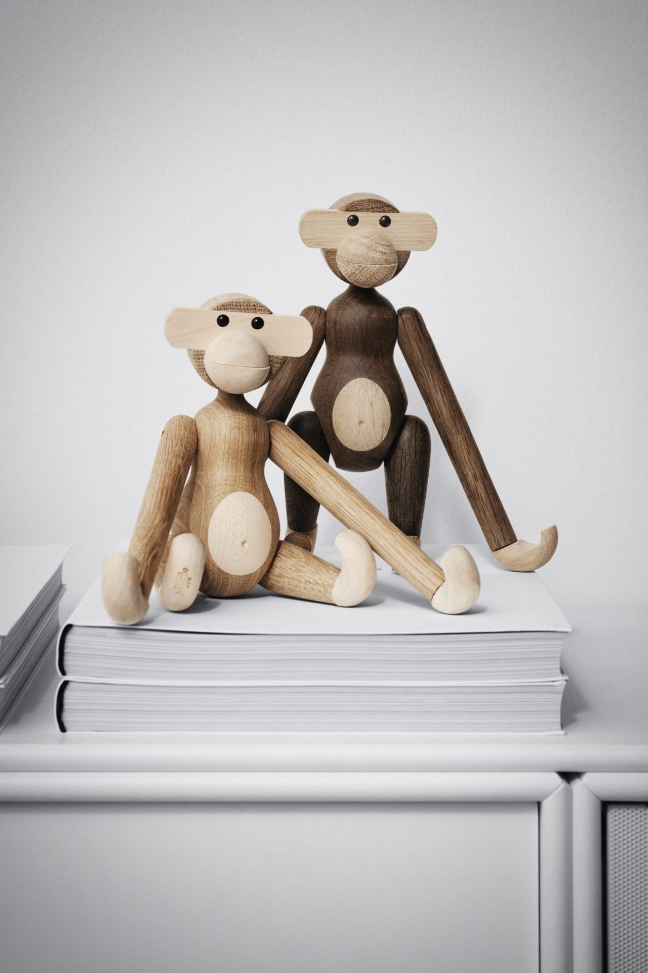 Affe klein Holzfigur Eiche / Ahorn Kay Bojesen