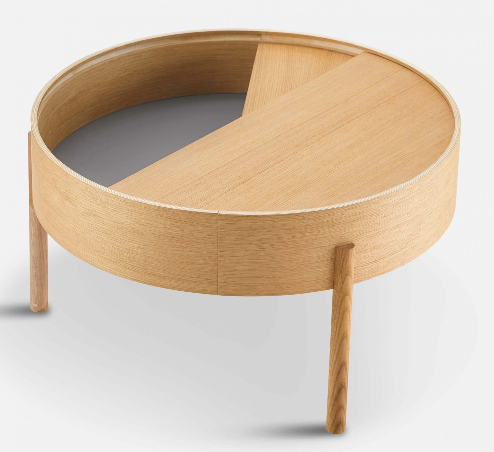 Arc Couchtisch Eiche geölt ⌀ 66 cm Woud