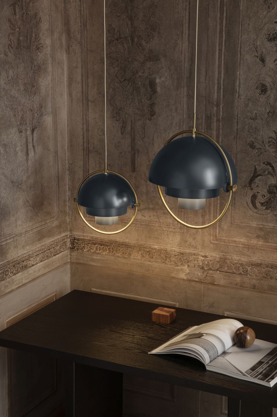 Multi-Lite Pendant lamp Pendelleuchte S Chrom Gubi 