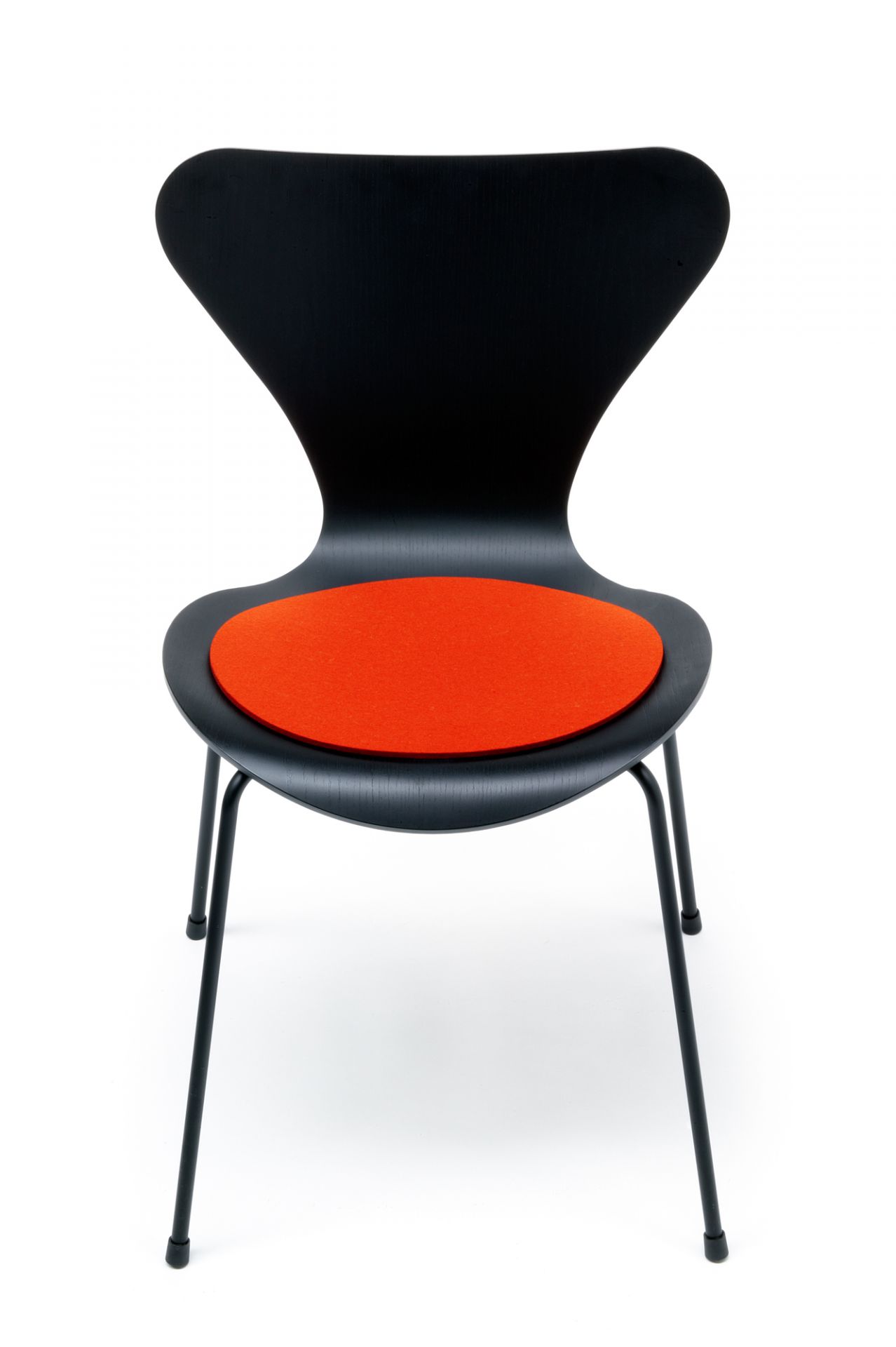 Sitzauflage - Filzauflage Fritz Hansen 3107 Siebener Stuhl Mango Hey Sign
