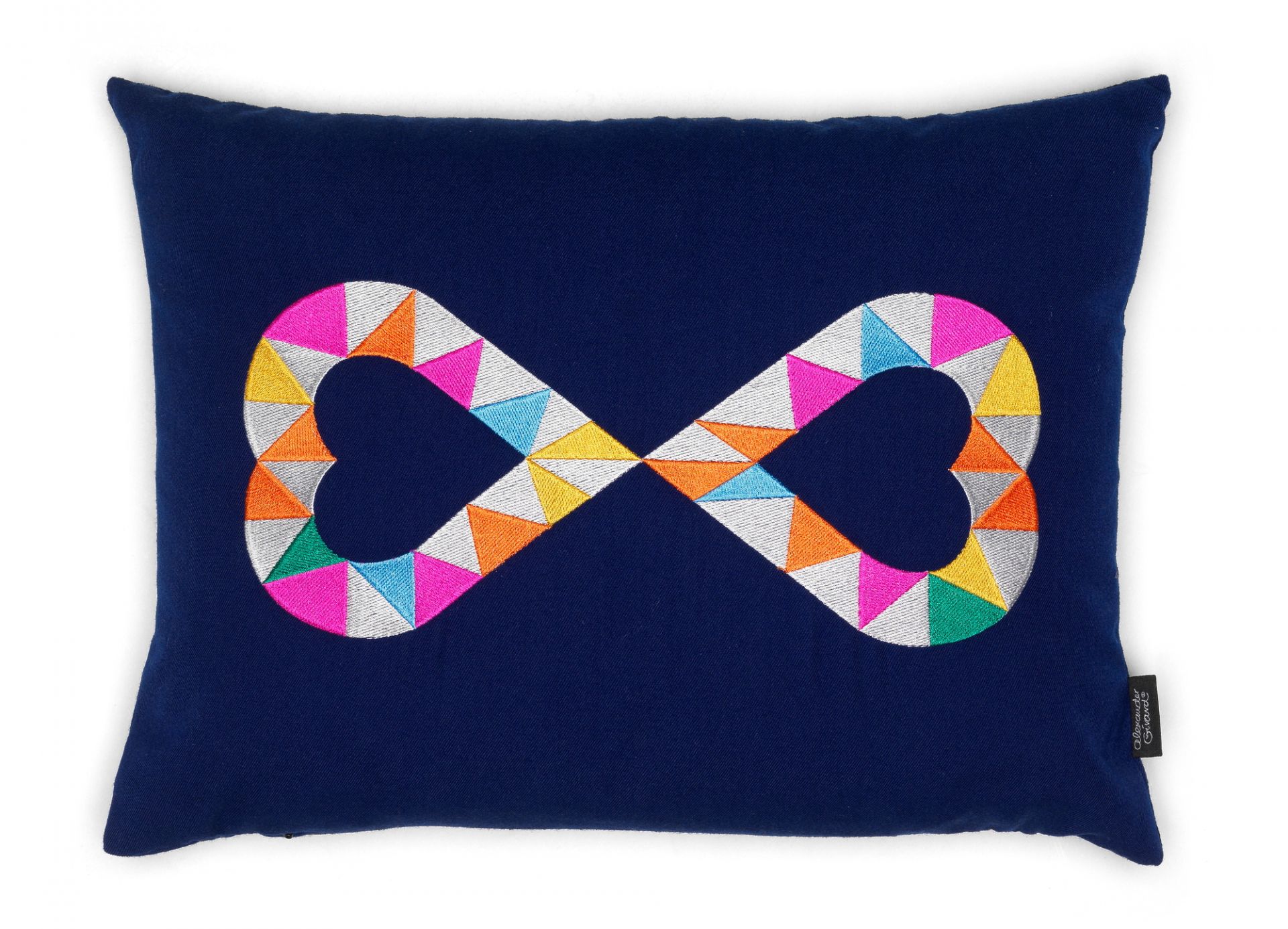 Embroidered Pillow Double Heart 2 Kissen Vitra