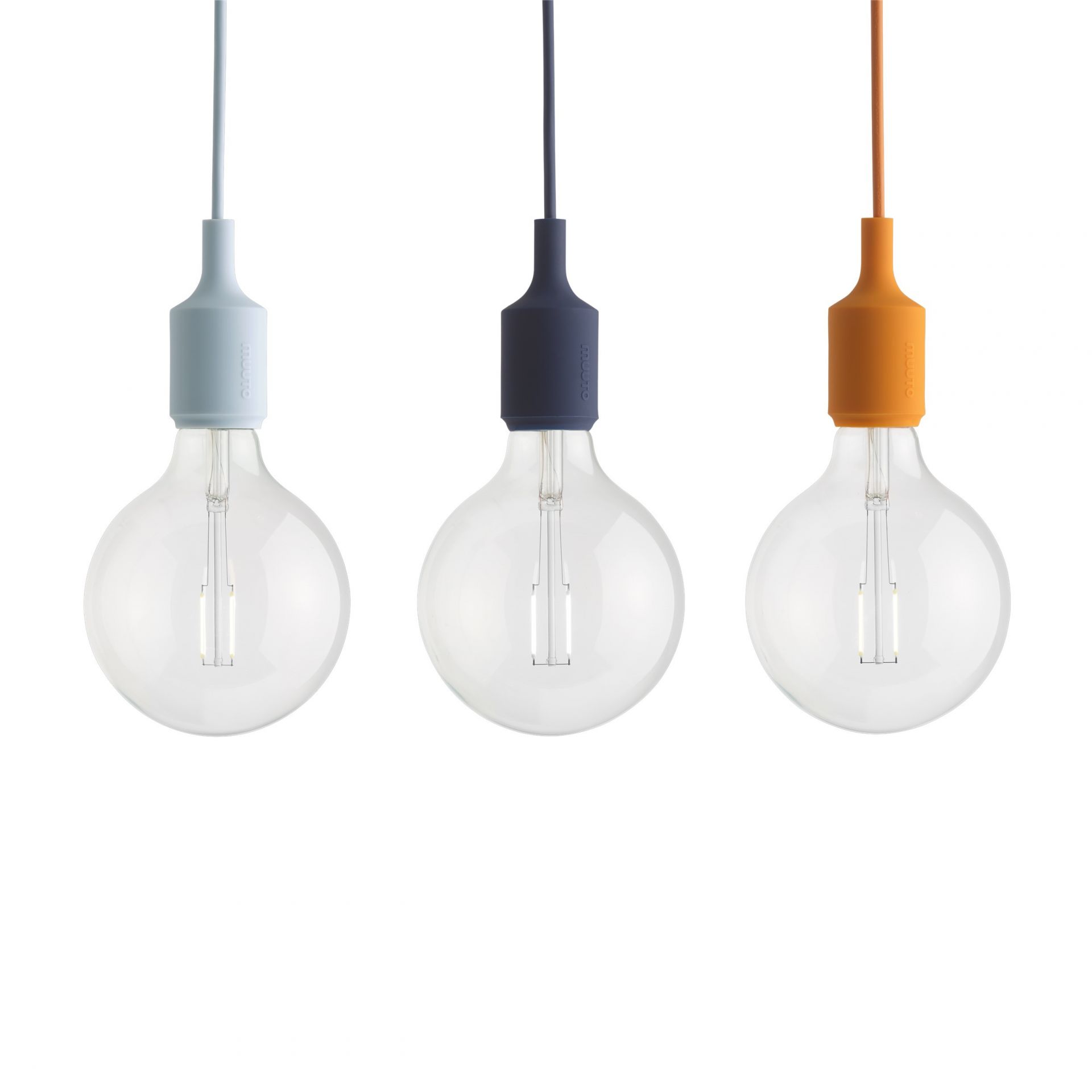 E27 Socket lamp Pendelleuchte Muuto Light blue