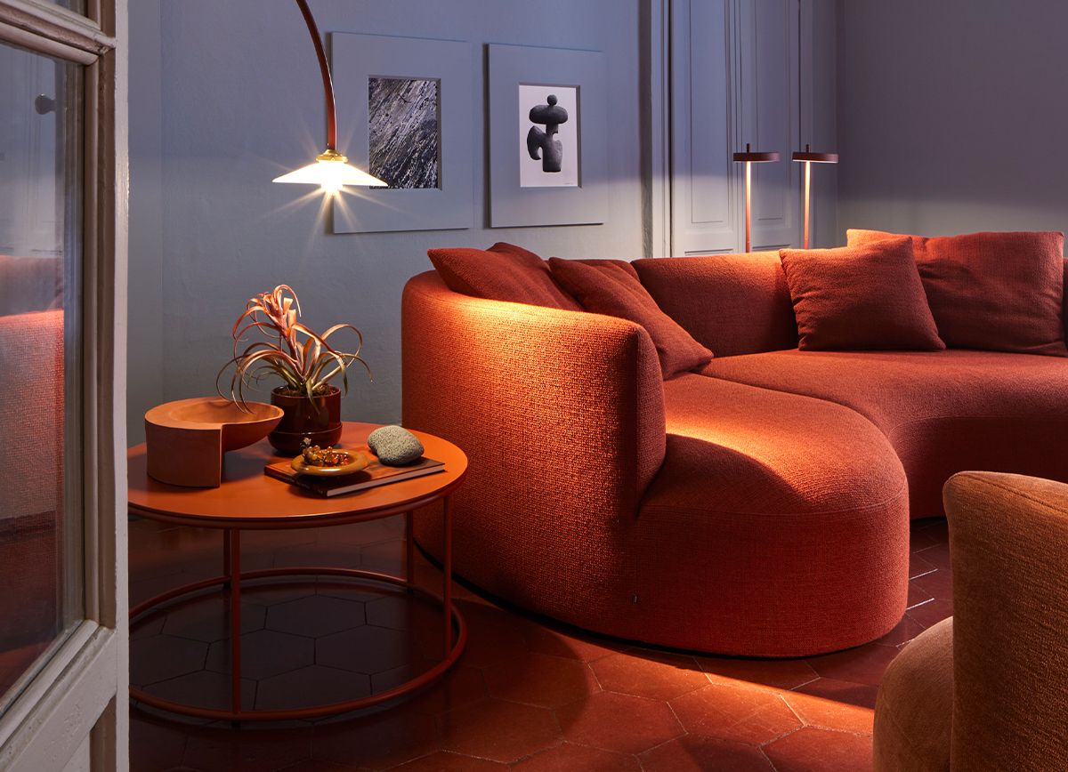 Siwa Sofa klein mit Liege Cor