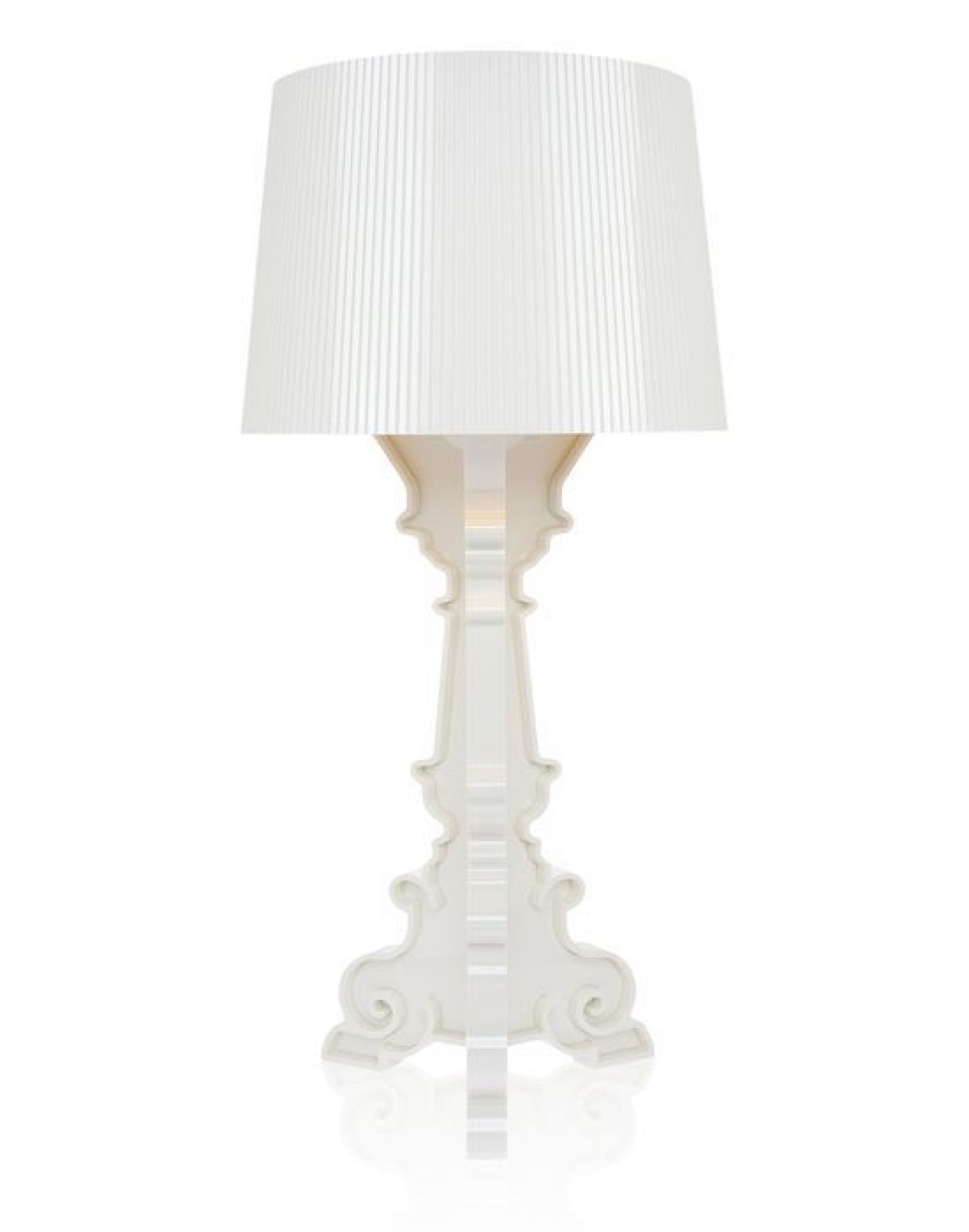 Bourgie Tischleuchte weiß-gold Kartell