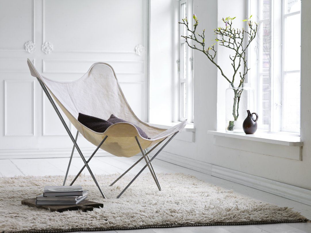 Canvas Mariposa Butterfly Chair Sessel Cuero 