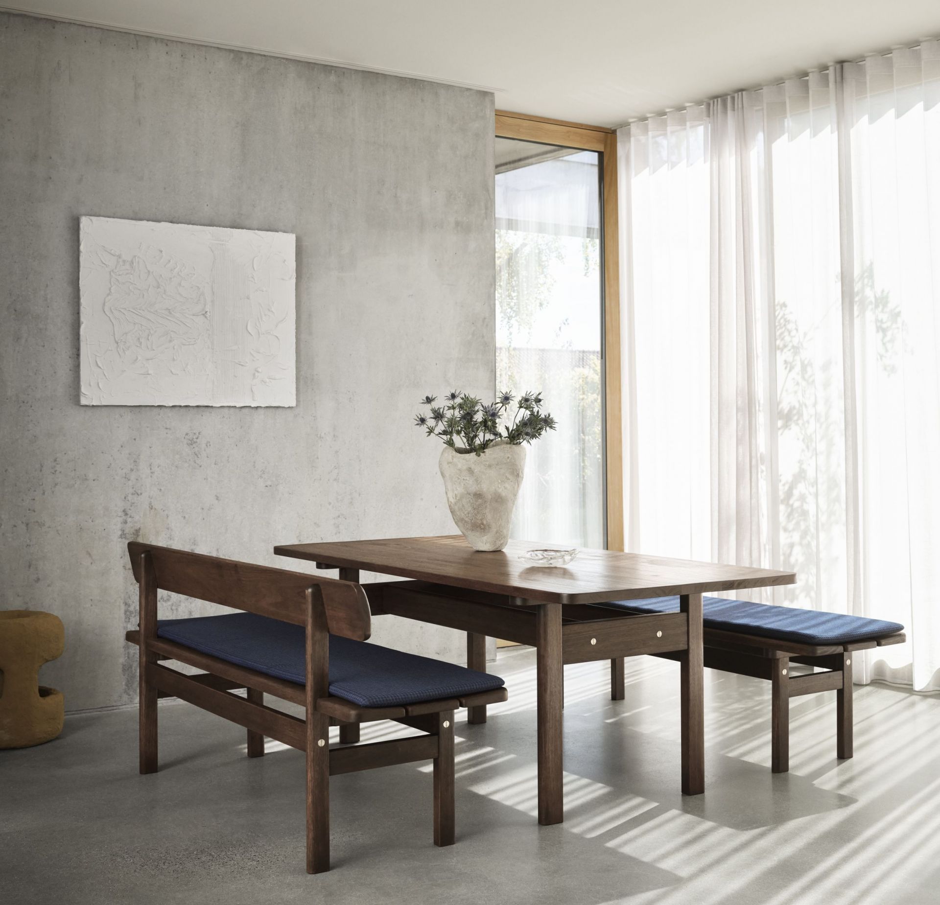 Asserbo Series Tisch dunkel geölter Eukalyptus Carl Hansen & Søn