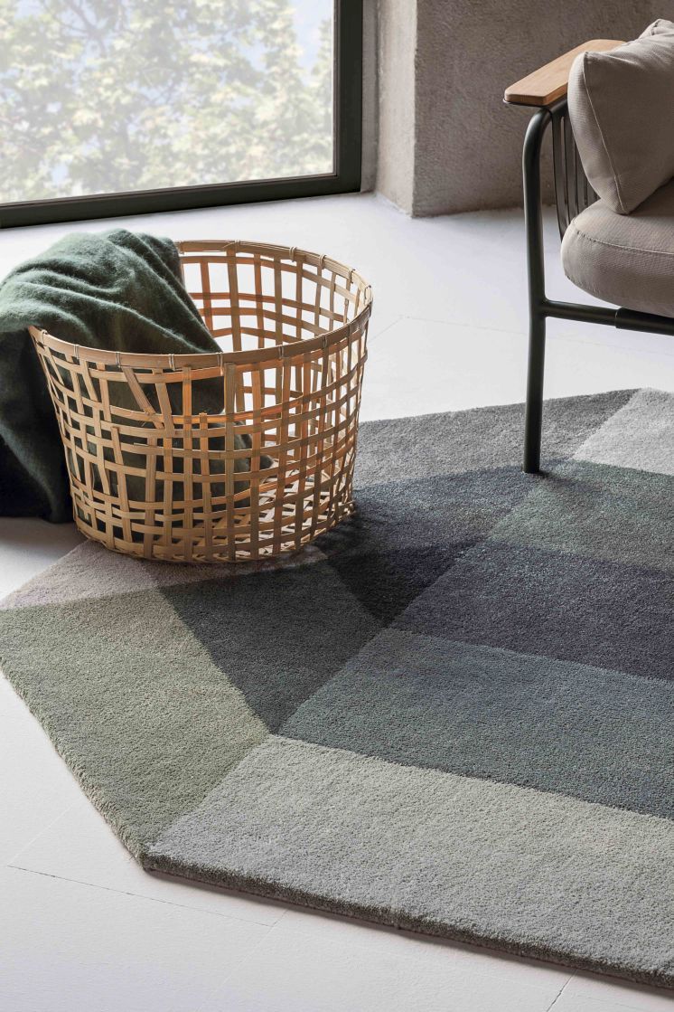 Diamond Teppich Green-Grey 200 x 260cm Gan