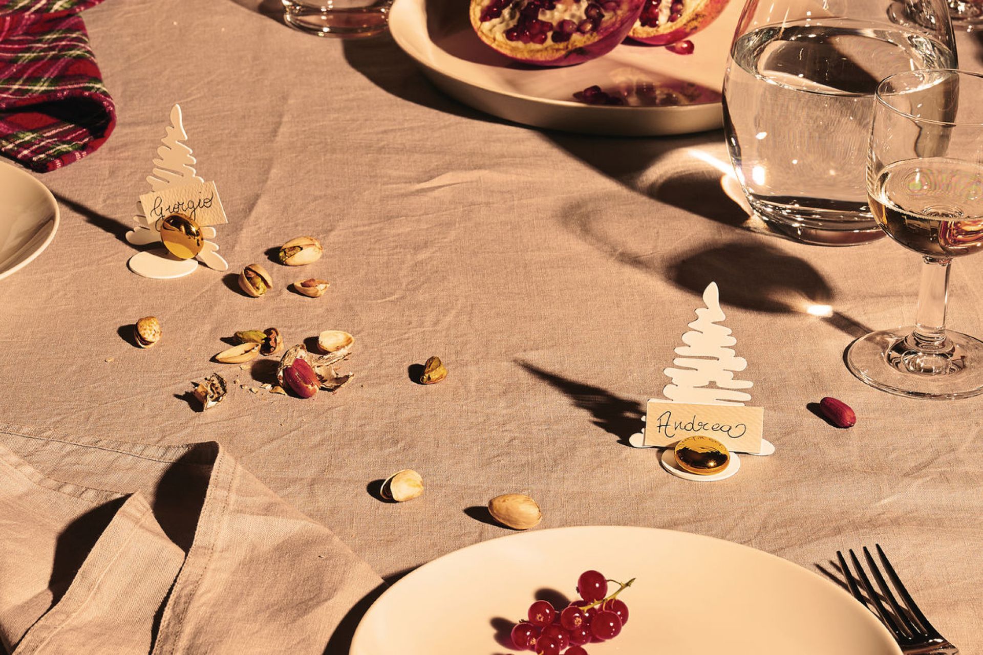Barkplace Tree Tischkartenhalter Weihnachten Weiß Alessi EINZELSTÜCK