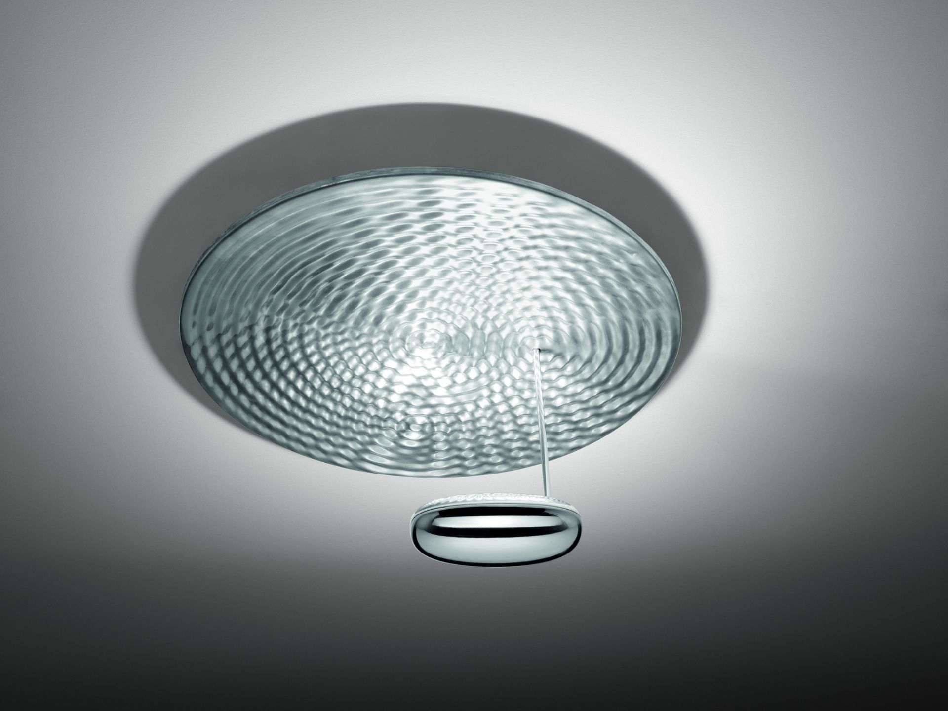 Droplet Mini LED Wall/Ceiling Wand/Deckenleuchte Chrom glänzend Artemide