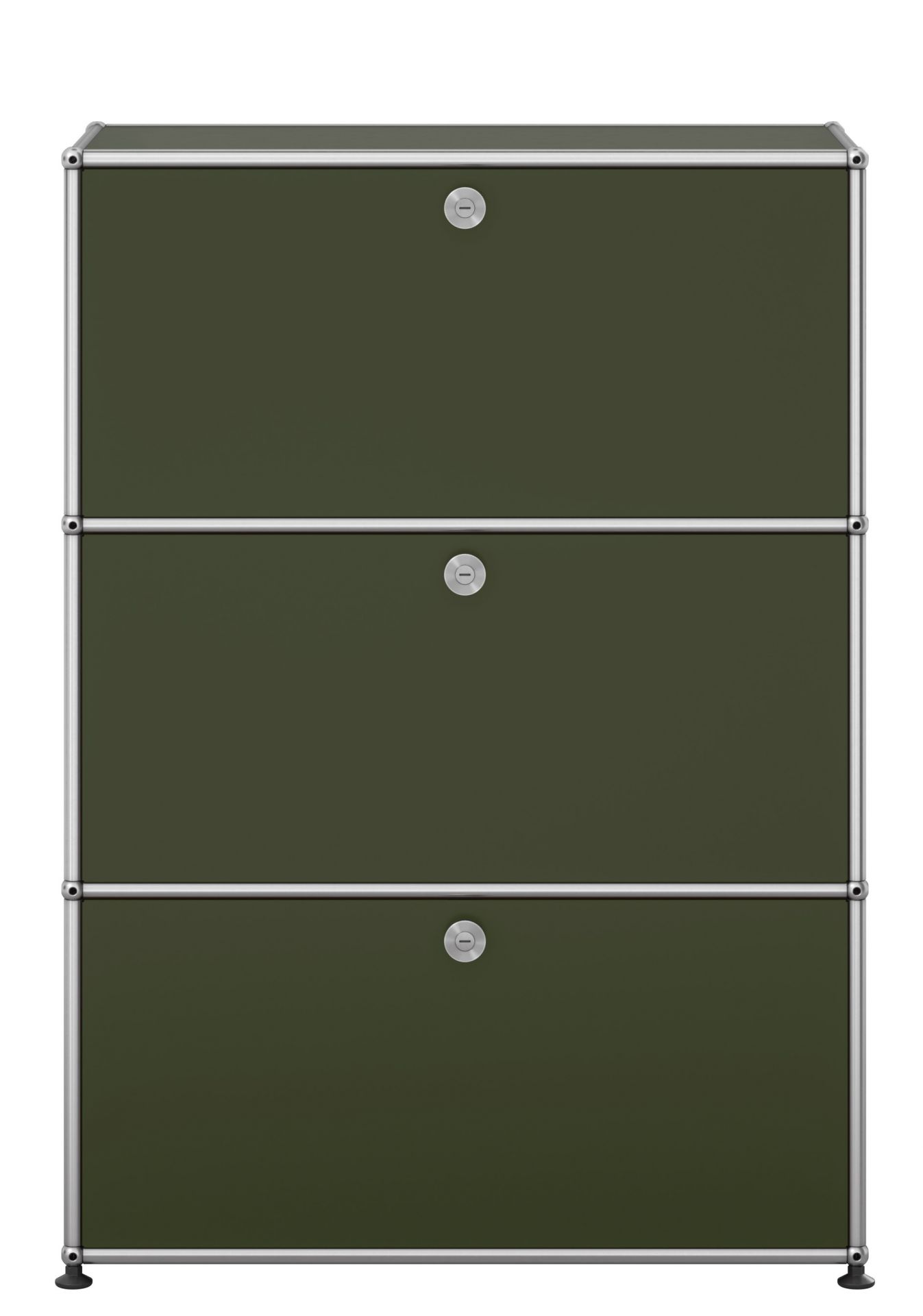 USM Haller Highboard mit drei Klapptüren Olivgrün NEU STANDARDFARBE