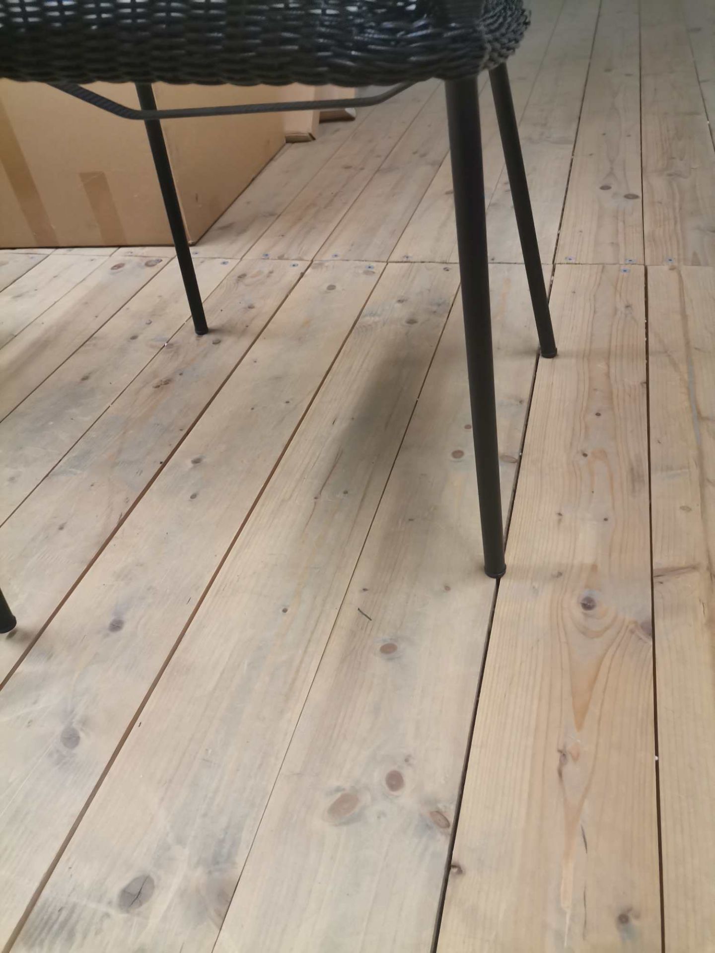 Breeze Outdoor Stuhl Vierfußgestell Schwarz Cane-Line MÄNGELEXEMPLAR