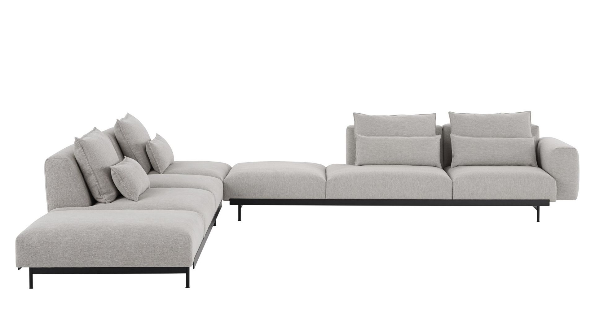 In Situ Modular Sofa 3-Sitzer Chaise Longue Muuto
