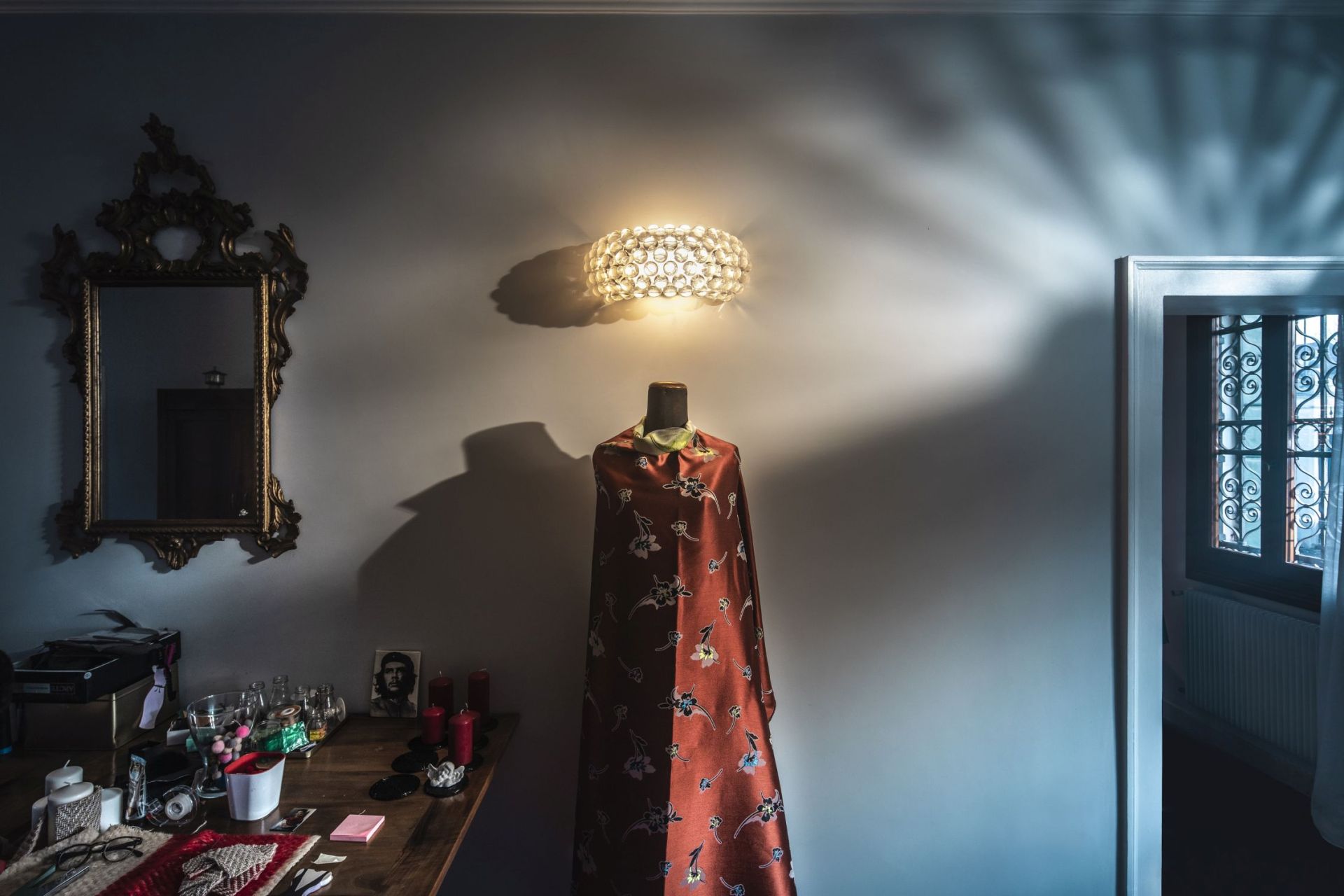 Caboche Plus Parete Wandleuchte Piccola - Transparent Foscarini