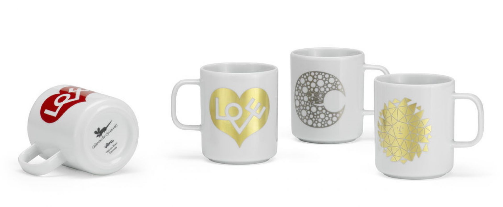 Coffee Mugs NEW Love Heart gold Tasse Vitra EINZELSTÜCK
