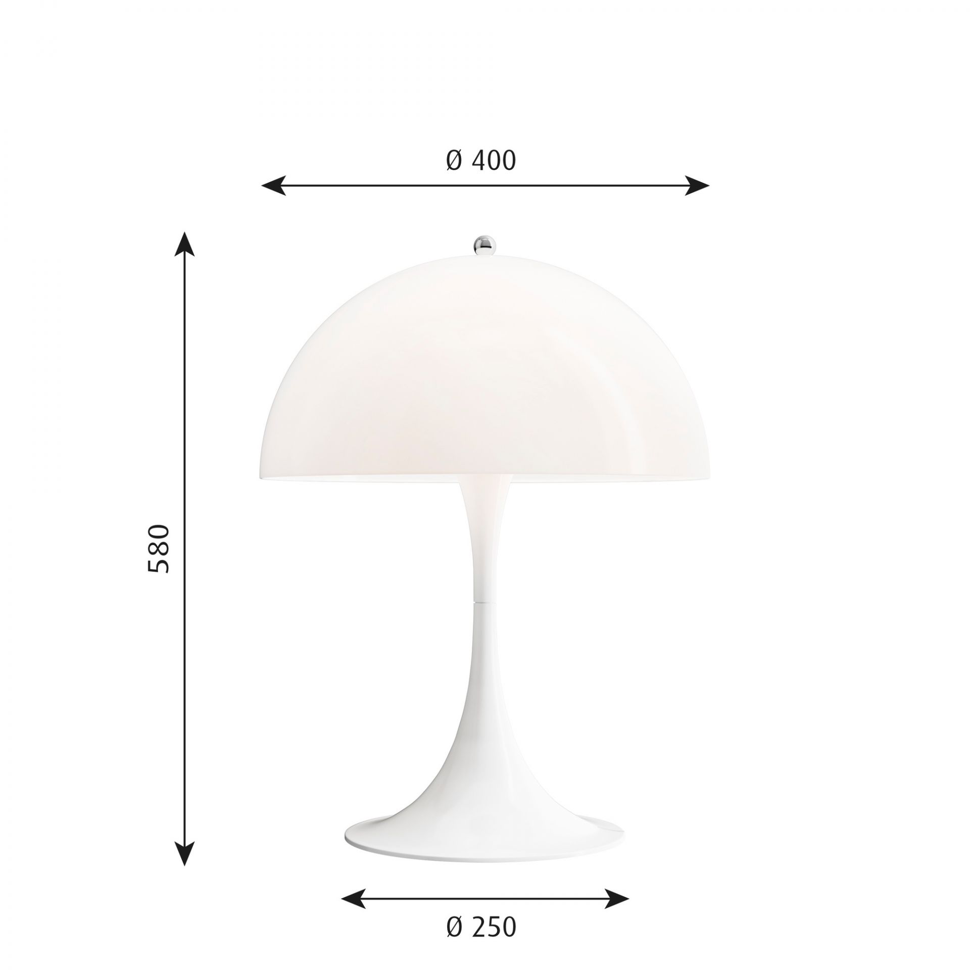 Panthella 400 Table Lamp Tischleuchte Louis Poulsen