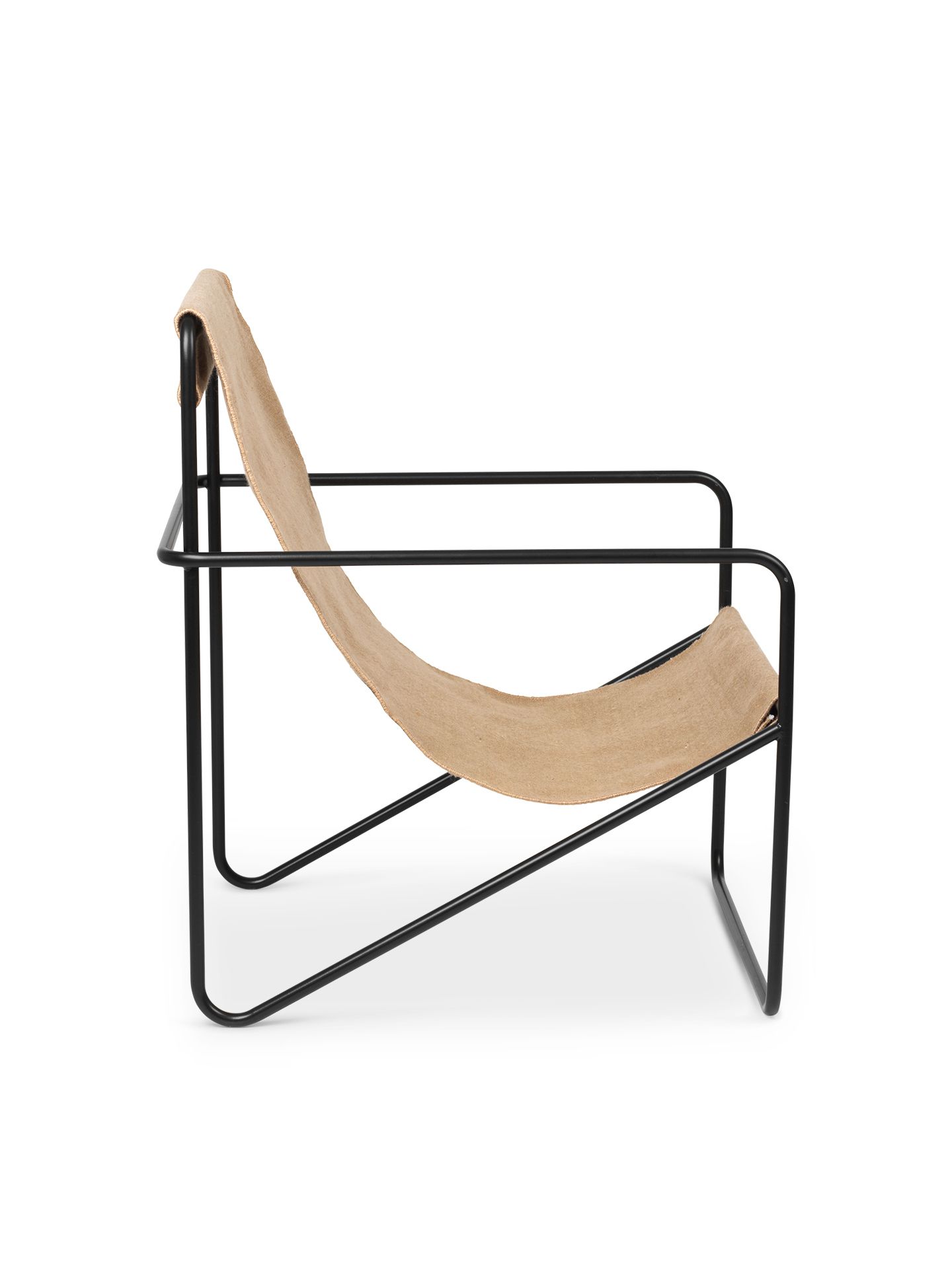 Desert Chair Loungesessel Schwarz / Solid Ferm Living