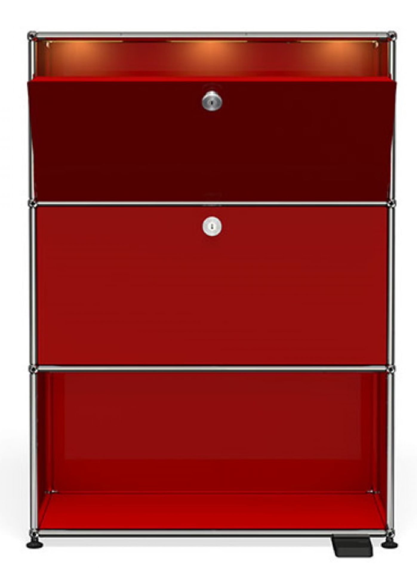 USM Haller E Highboard Rubinrot